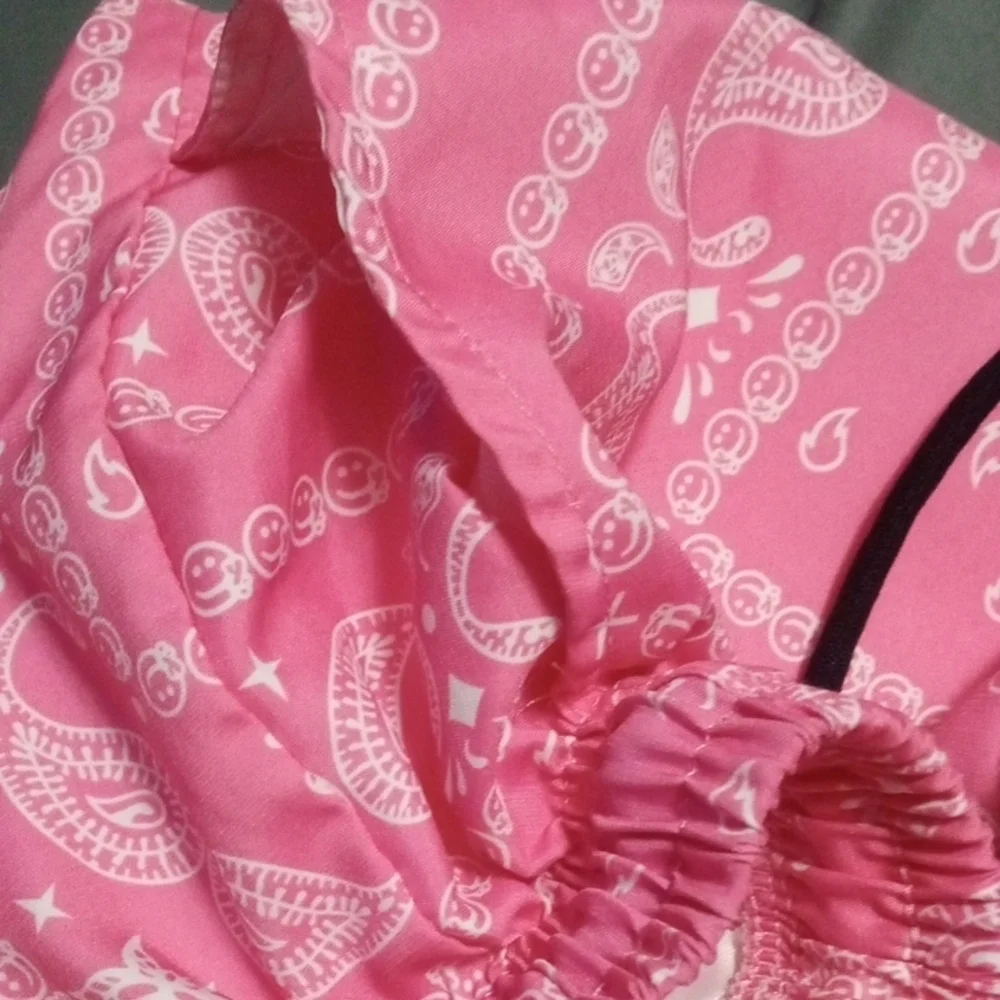 Pink Paisley Athletic Shorts - Picture 5 of 5